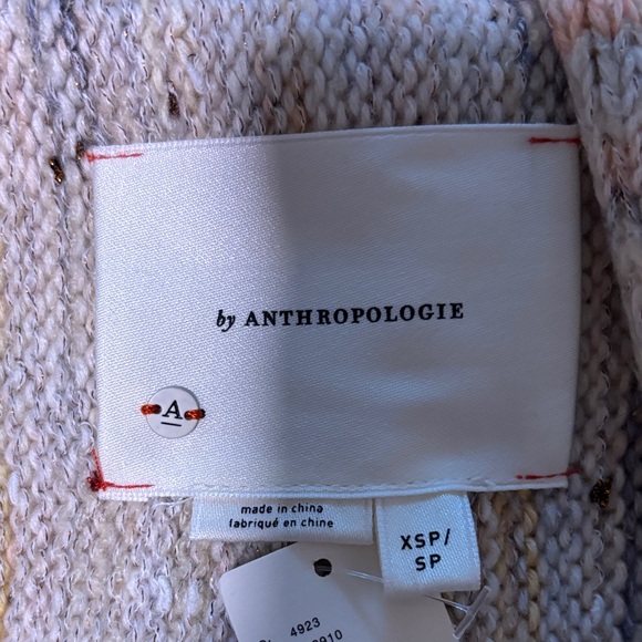 Anthropologie Cream, Gold,Green Floral Cocoon Sweater…NWT - Picture 6 of 10